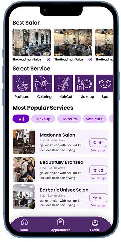 Our Salon Booking App