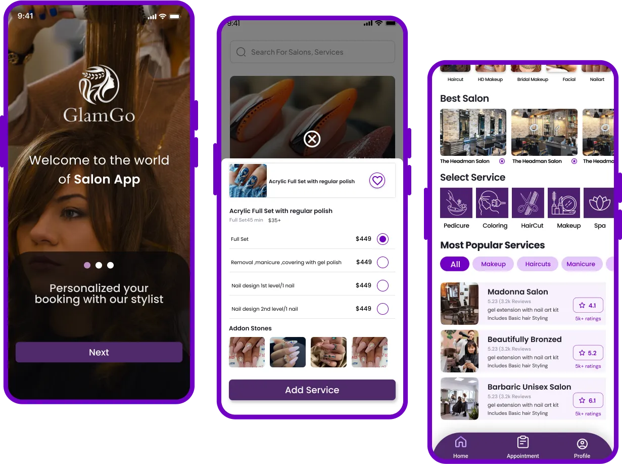 GlamGo App Development