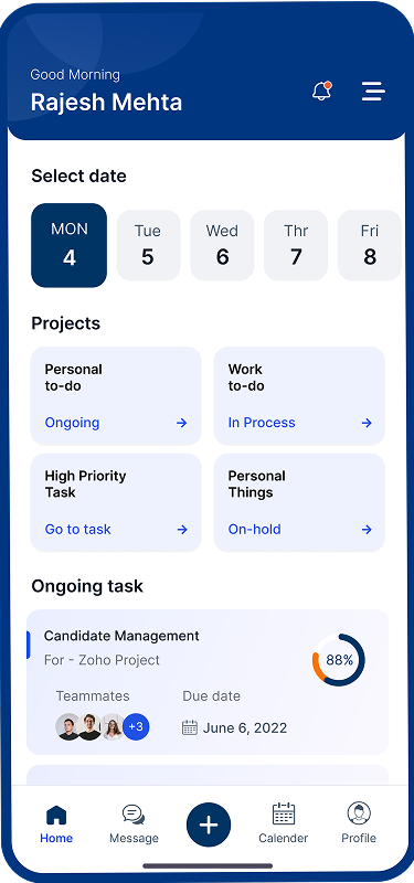 Manage MyWork App 
