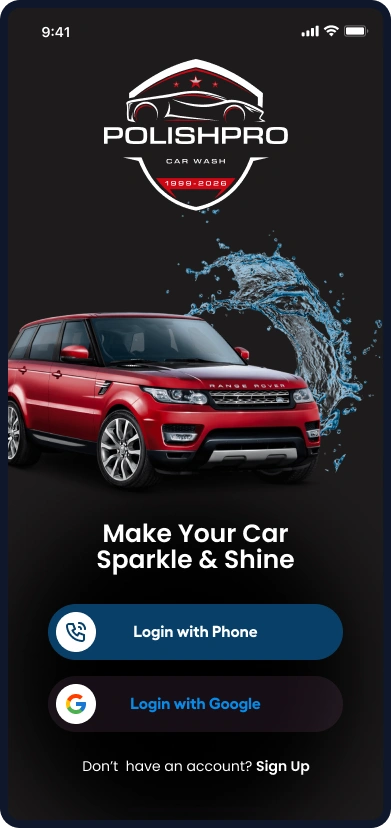 Car Wash Platform PolishPro