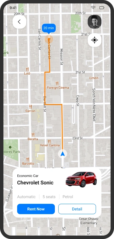 RentShine Car Rental Platform Across