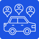 Carpooling taxi app